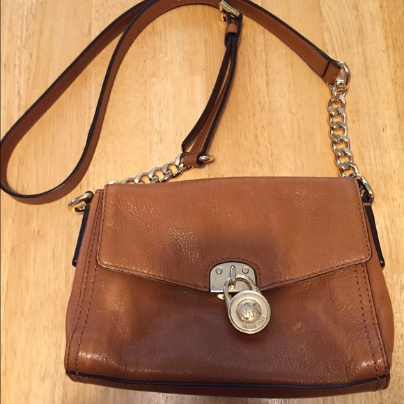 Michael Kors Tan Leather Crossbody Bag