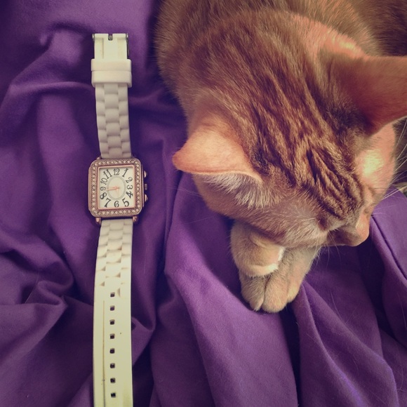 White and Gold Jelly Watch