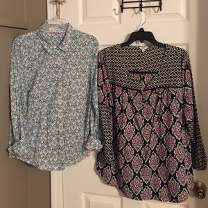 Set of two Crown and Ivy tops