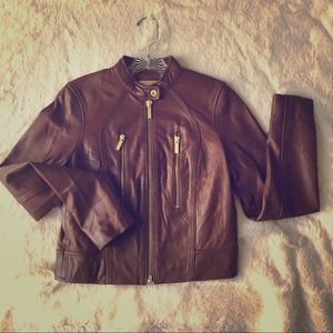 Michael Kors Soft Leather Jacket Size XS (0-2/4)