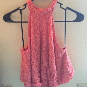 A rose pink tank top