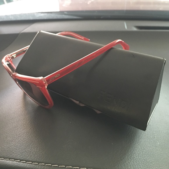 Red Fendi sunglasses main image 4