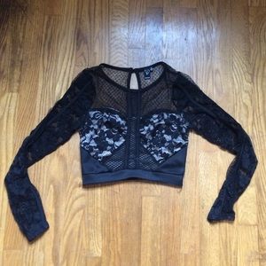 Windsor Lace Crop Top