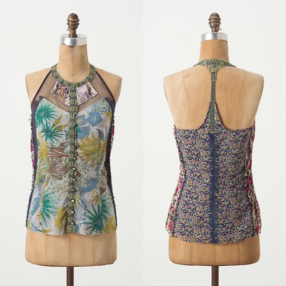 Anthropologie Byron Lars Wilderflora Racerback - Picture 2 of 3