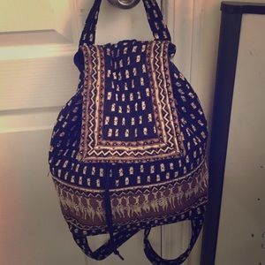 Brown Vera Bradley Backpack