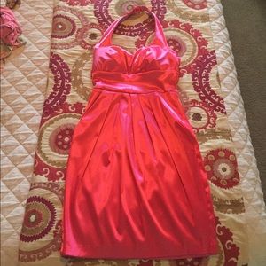 Hot pink dress