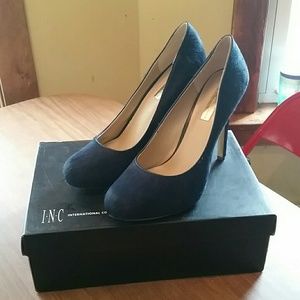 International Concepts I.N.C. Lily Calf Fur Heels