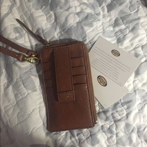 Leather fossil wallet