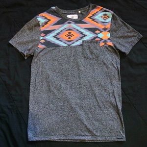 On The Byas tribal print pocket tee!