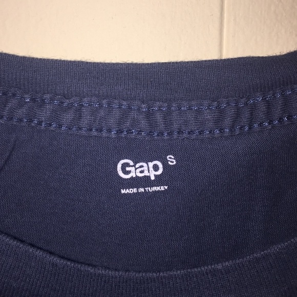 GAP London Size S Navy Fitted T Shirt - Picture 4 of 4