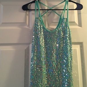 Sequin Tank Top