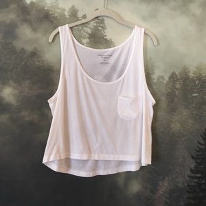 White crop top American eagle