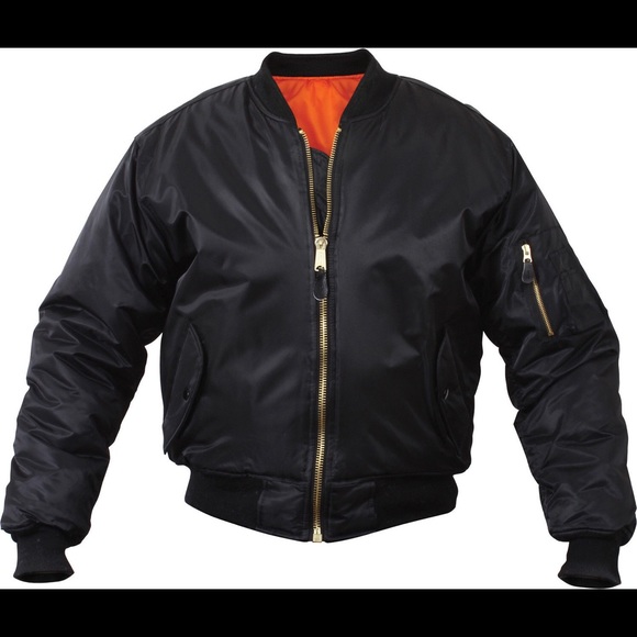 black bomber jacket