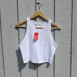 halter neckline white crop top
