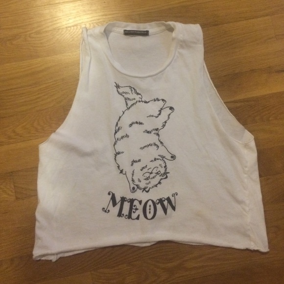 Brandy Melville "Meow" Muscle Tank