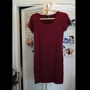 F21+ Burgundy Bodycon Mini Dress. Extra Soft. 👗