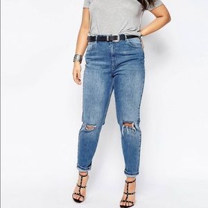 ASOS Curve Ripped Knee Jeans