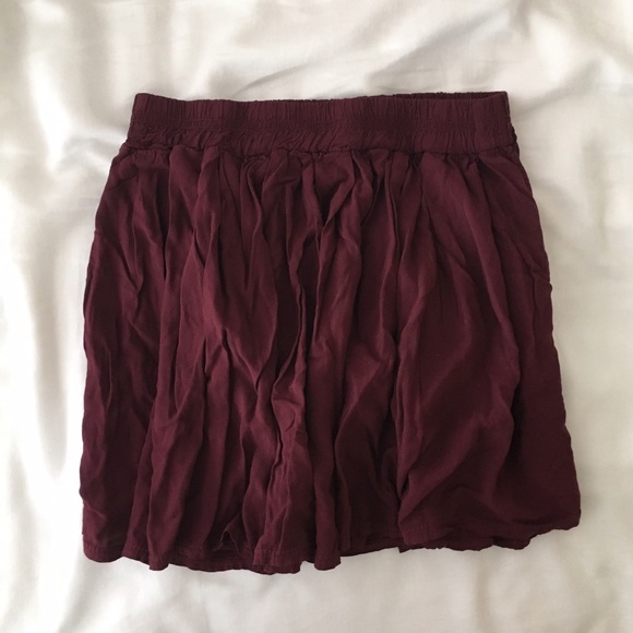 Brandy Maroon Skirt