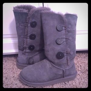 UGG dark gray tall boots