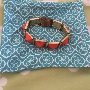 Jcrew Orange Beaded Bracelet