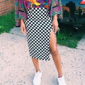 Checkered skirt