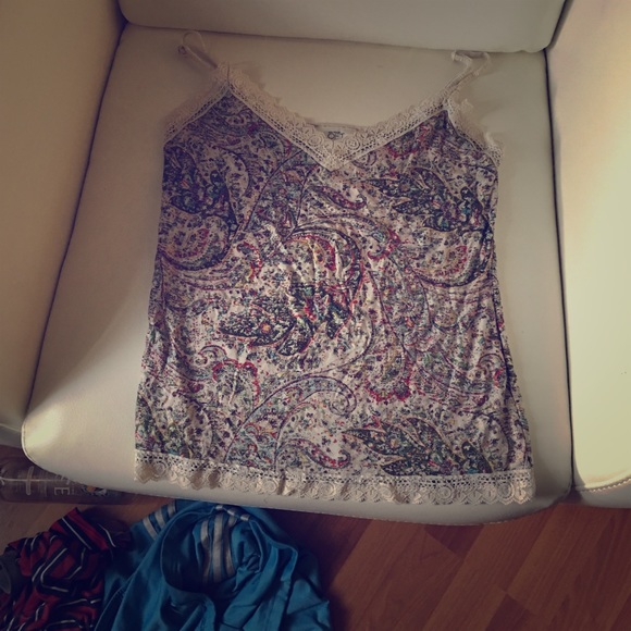 Multi-coloured tank top, size M