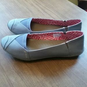 CROCS Denim Blue Summer Slip On Flats Size 7M