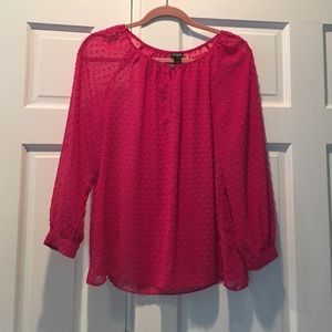 Flowy hot pink top