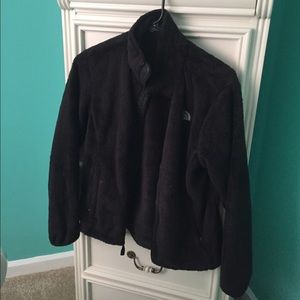 Black Furry North Face Jacket