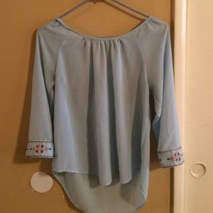 Light blue blouse
