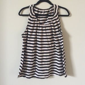 Motherhood Nursing Sleeveless Striped Shirt