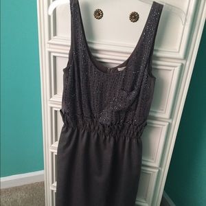 J Crew dress with beaded top and rouched waist