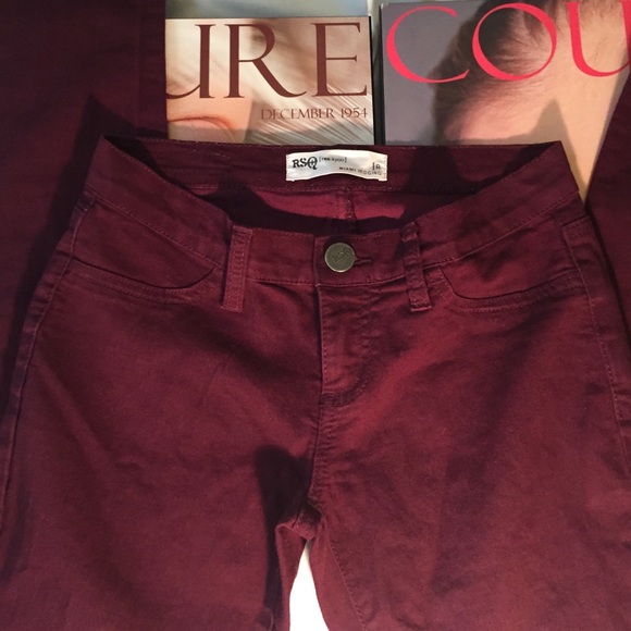 RSQ Burgundy Miami Jeggings - Picture 4 of 4