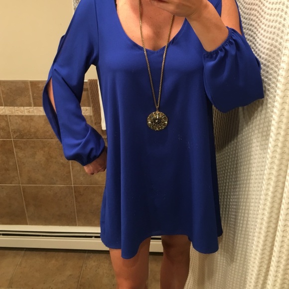 Royal blue shift dress!