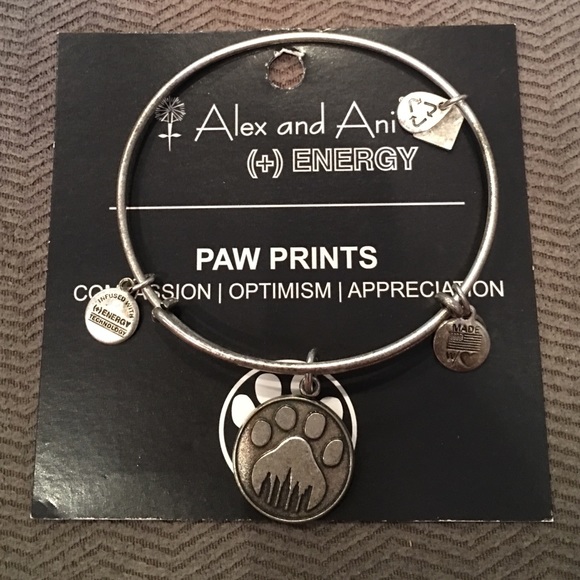 Alex & Ani Paw Prints Bracelet Bangle