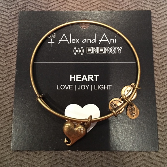 Alex & Ani Heart Bracelet Bangle