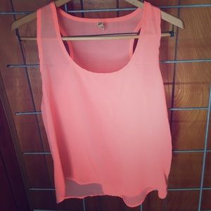 BKE chiffon tank top size medium