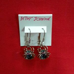 Betsey Johnson Spider Earrings
