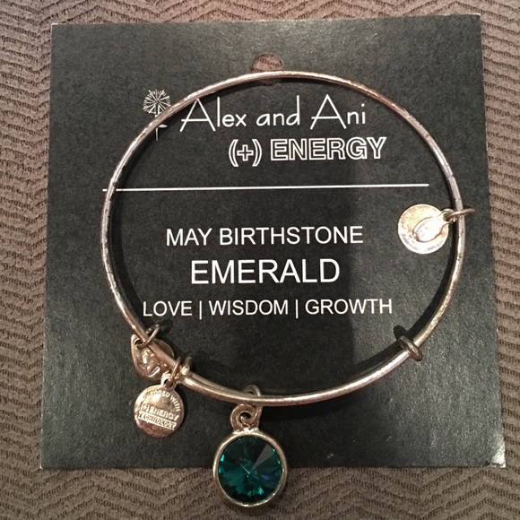 Alex & Ani Emerald Birth Stone Bracelet Bangle