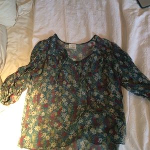 Pins and Needles Long sleeve see-through blouse.