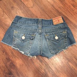 True Religion Joey Cut-Offs