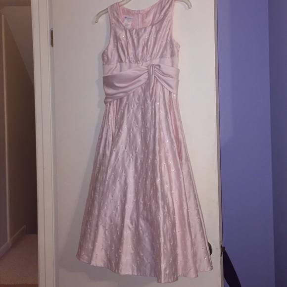 Baby Pink Sleeveless Girls Dress