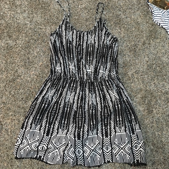 Black and white romper