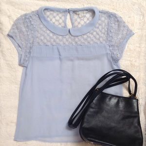 Lauren Conrad Sheer Lace Blouse