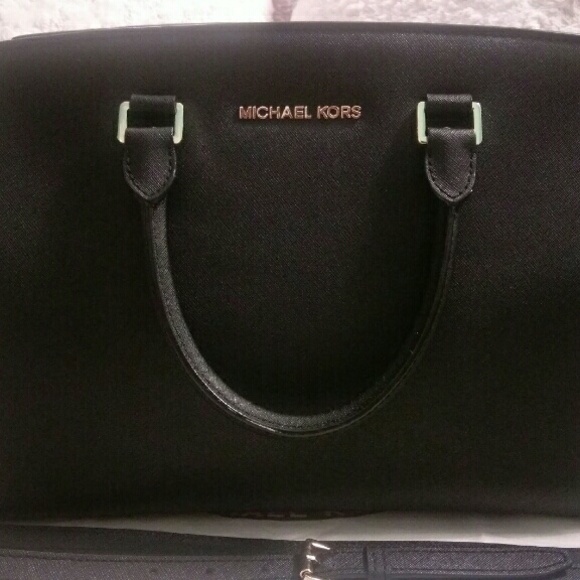 Michael Kors large black Selma satchel