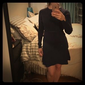 Zara NWT Navy Blue Knit Dress