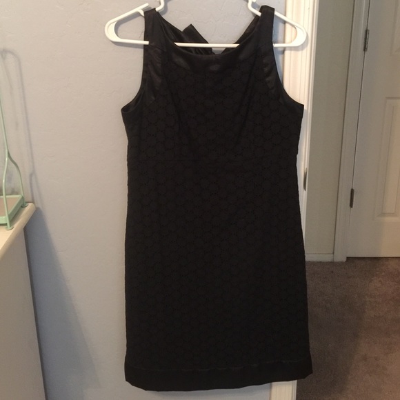 AGB Lace dress with satin trim on top