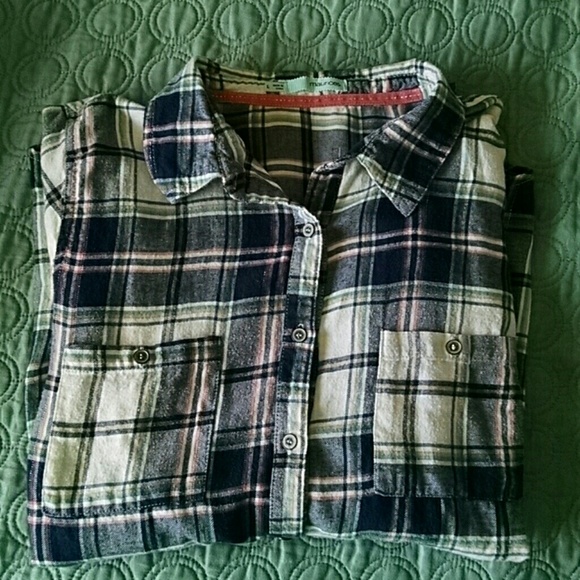 Blue and pink flannel