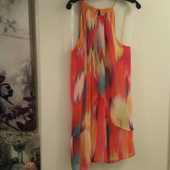 Rainbow mini dress