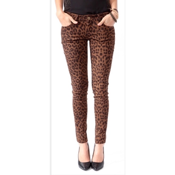 Leopard Print Skinny jeans